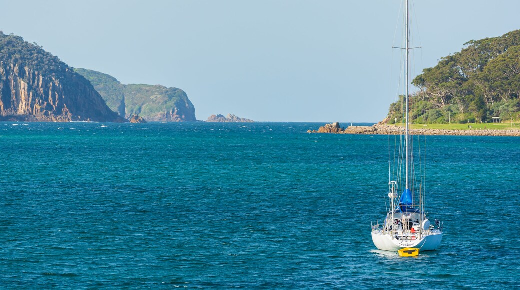 Shoal Bay Beach featuring general coastal views and sailing