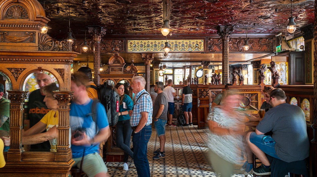 Crown Liquor Saloon featuring nightlife, a bar and interior views