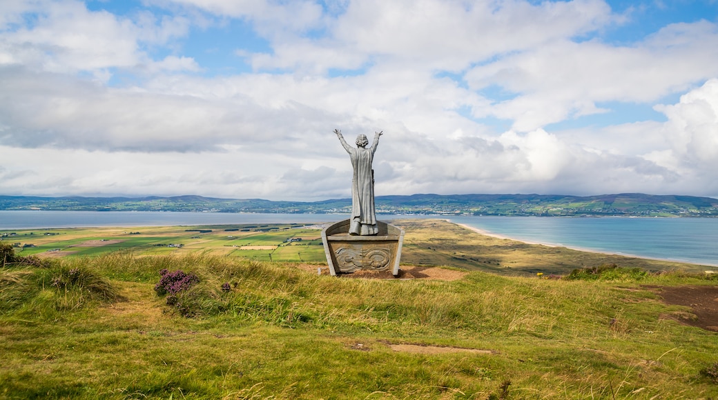 Binevenagh showing landscape views, a statue or sculpture and a monument