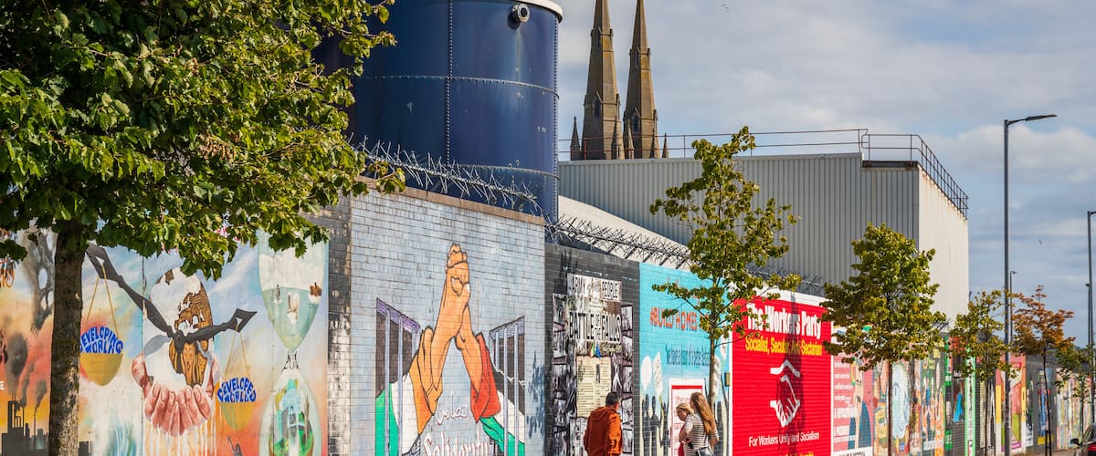 Belfast City Centre featuring street scenes