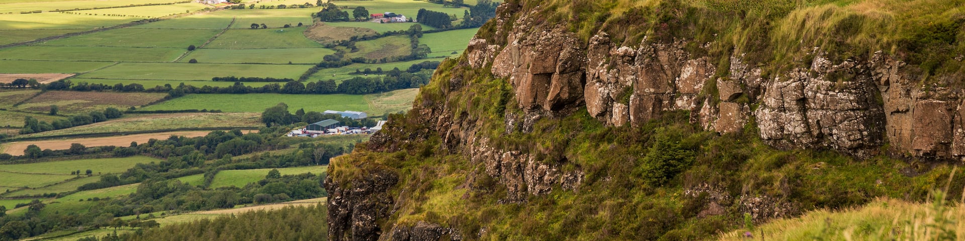 Binevenagh showing rugged coastline, general coastal views and landscape views