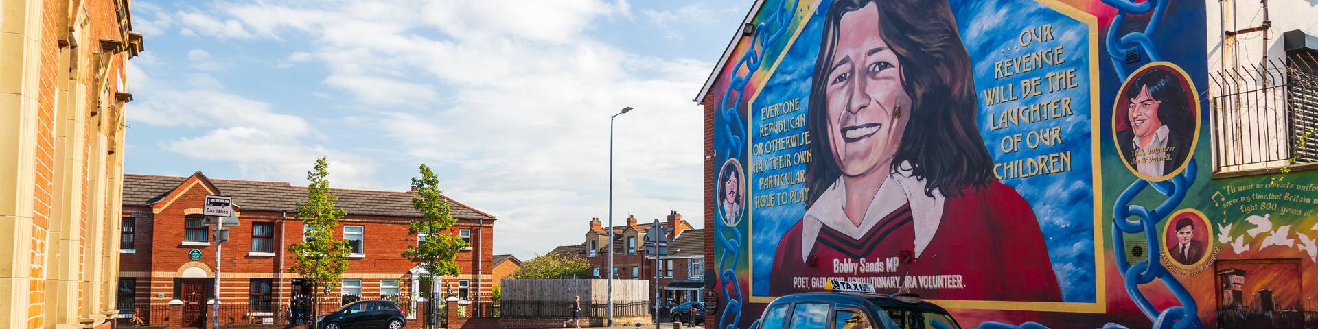 Peace Line featuring outdoor art