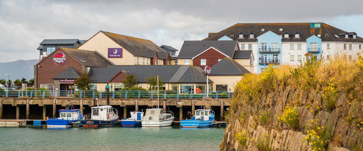 Carrickfergus showing a bay or harbor