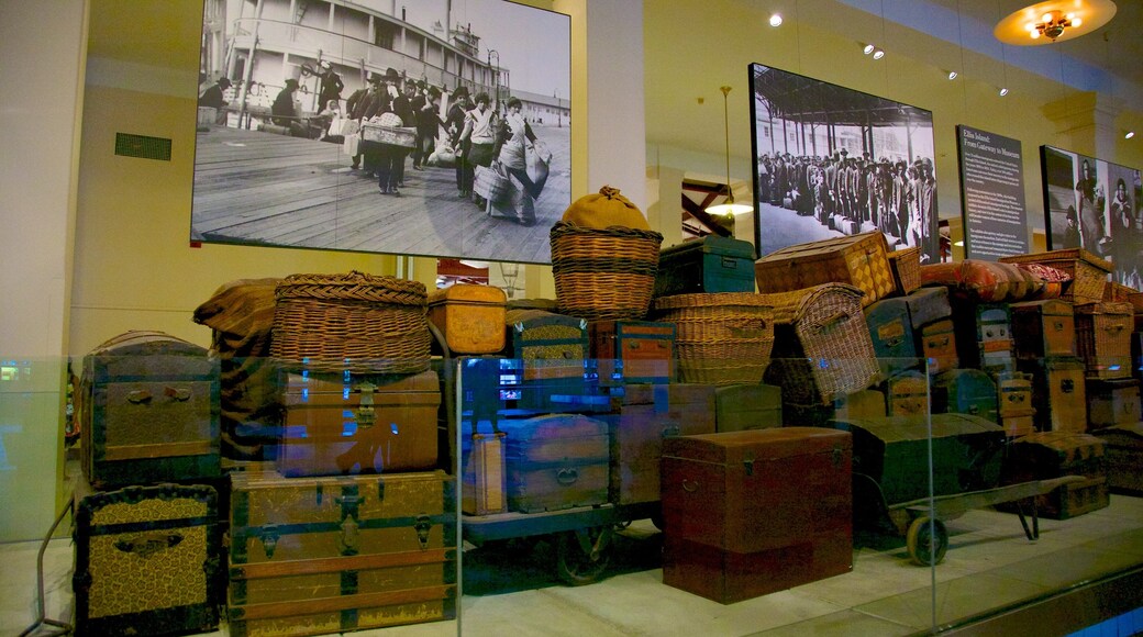 Ellis Island showing interior views