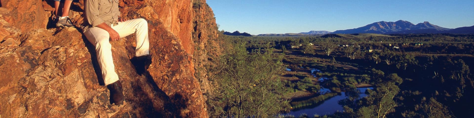 Alice Springs featuring a river or creek, desert views and hiking or walking
