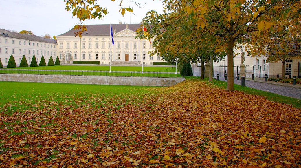 Bellevue Palace featuring heritage architecture, a park and fall colors