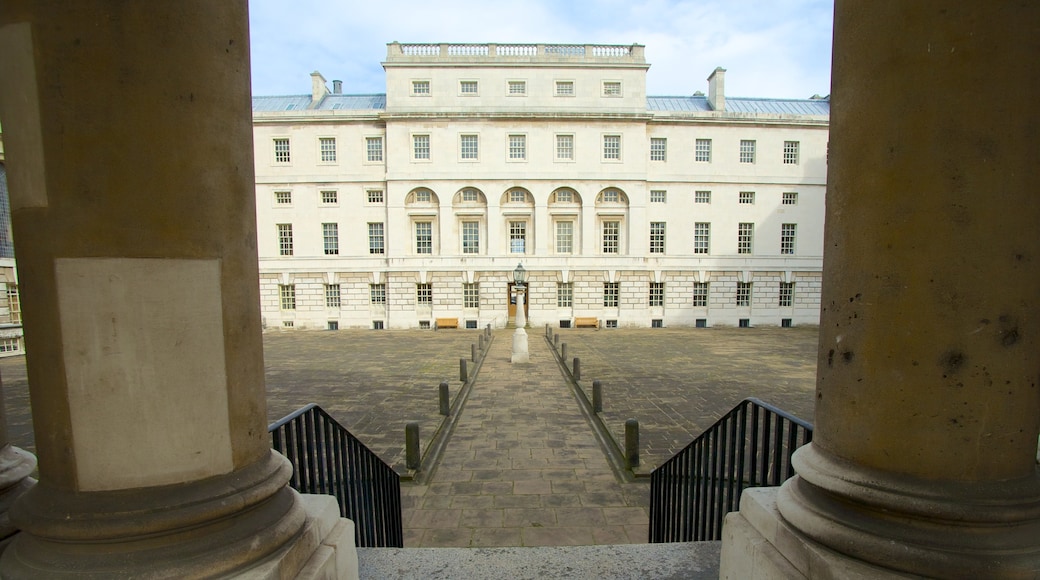 London featuring a square or plaza and heritage architecture