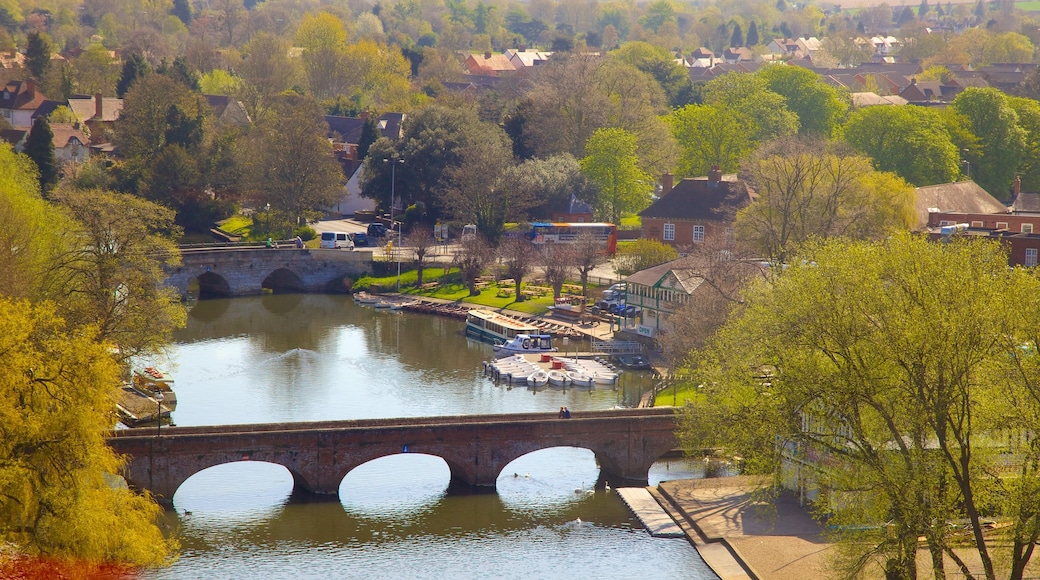 Birmingham toont een brug, een rivier of beek en een park