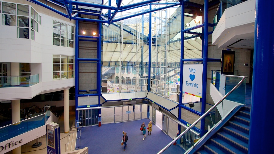 International Convention Centre showing interior views and modern architecture