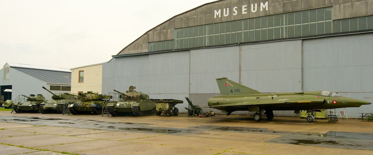 Limfjord featuring signage and military items