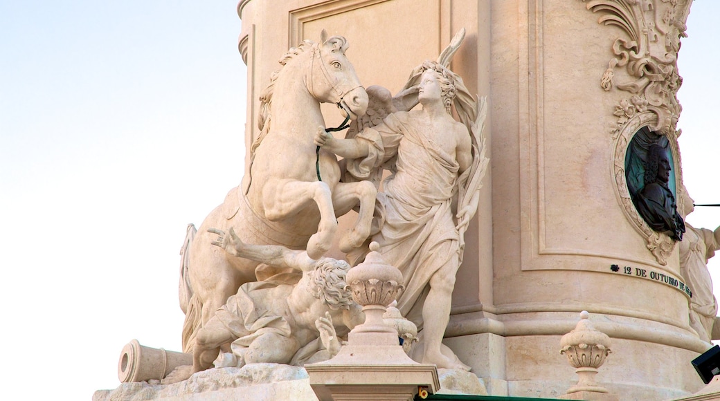 Commerce Square which includes a statue or sculpture