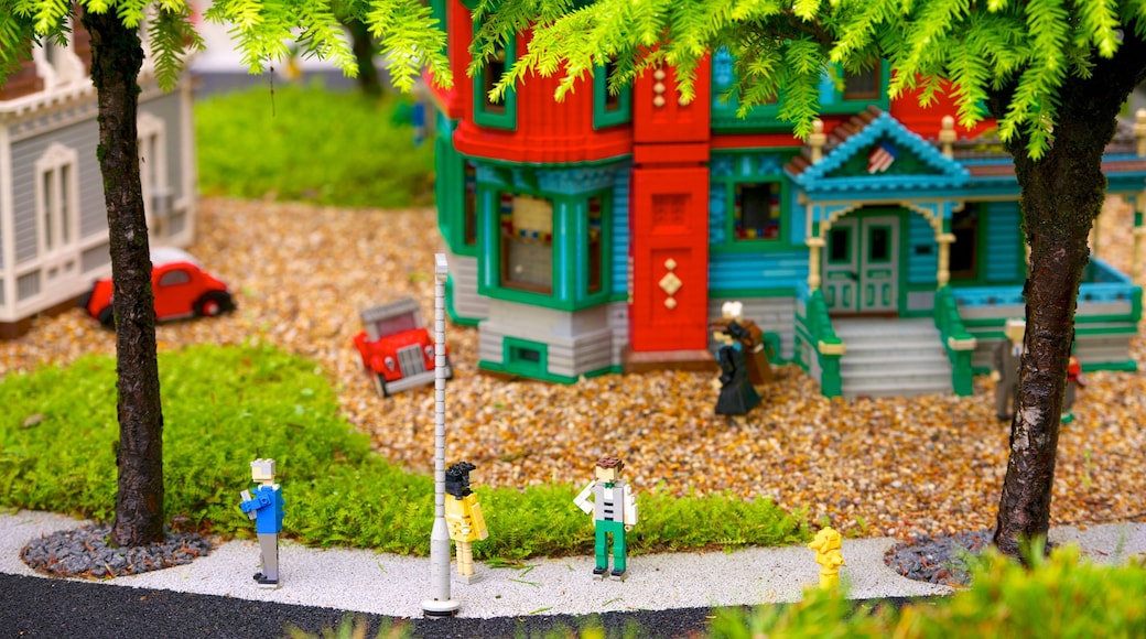 Legoland-parken som visar utomhuskonst