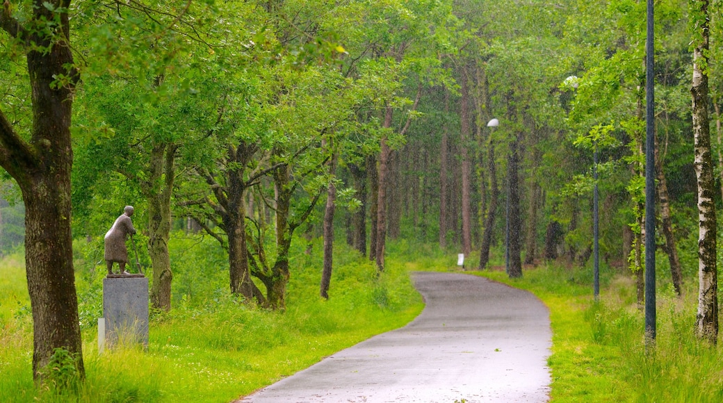 Denmark which includes outdoor art, a garden and forests