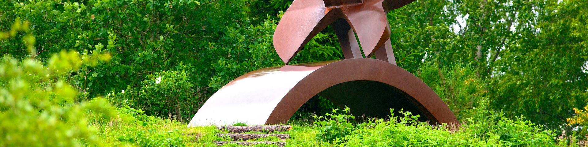 Denmark which includes outdoor art and a garden