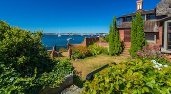 Gloucester showing a house and general coastal views