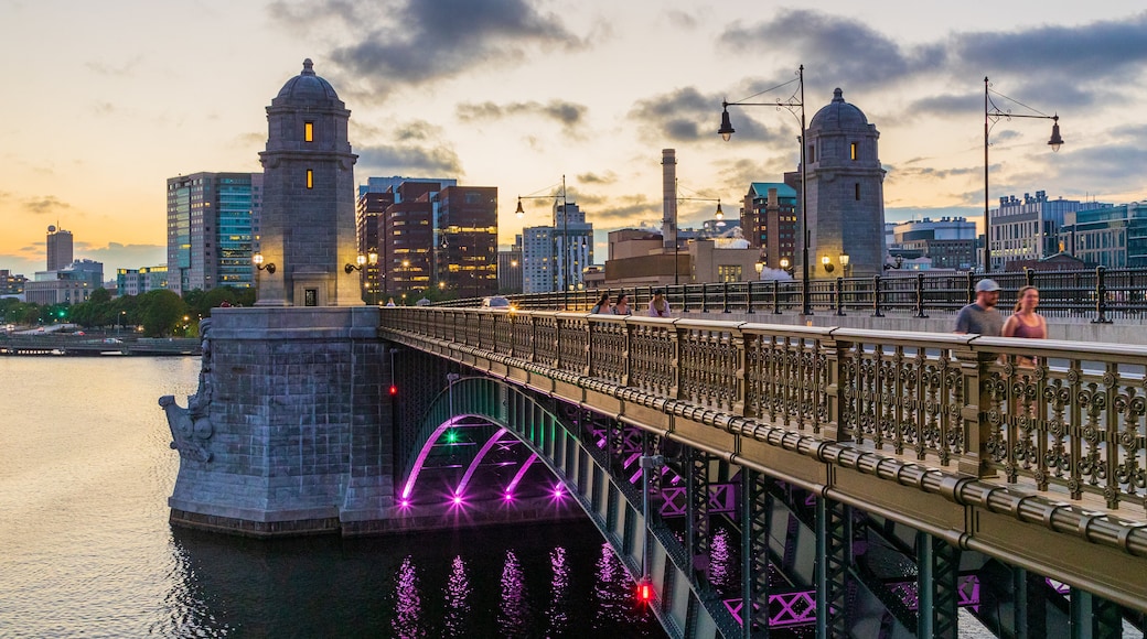 Longfellow Bridge which includes a city, a bridge and a river or creek