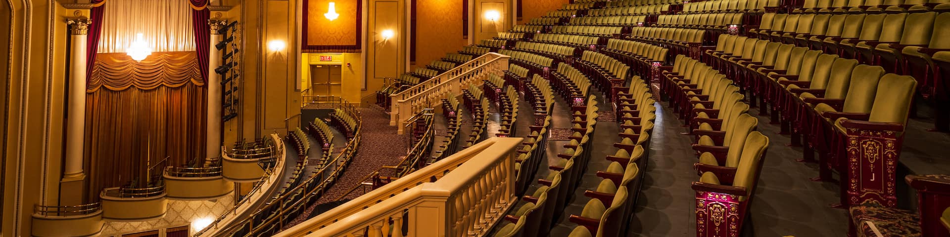 The Hanover Theatre for the Performing Arts featuring heritage elements, theater scenes and interior views