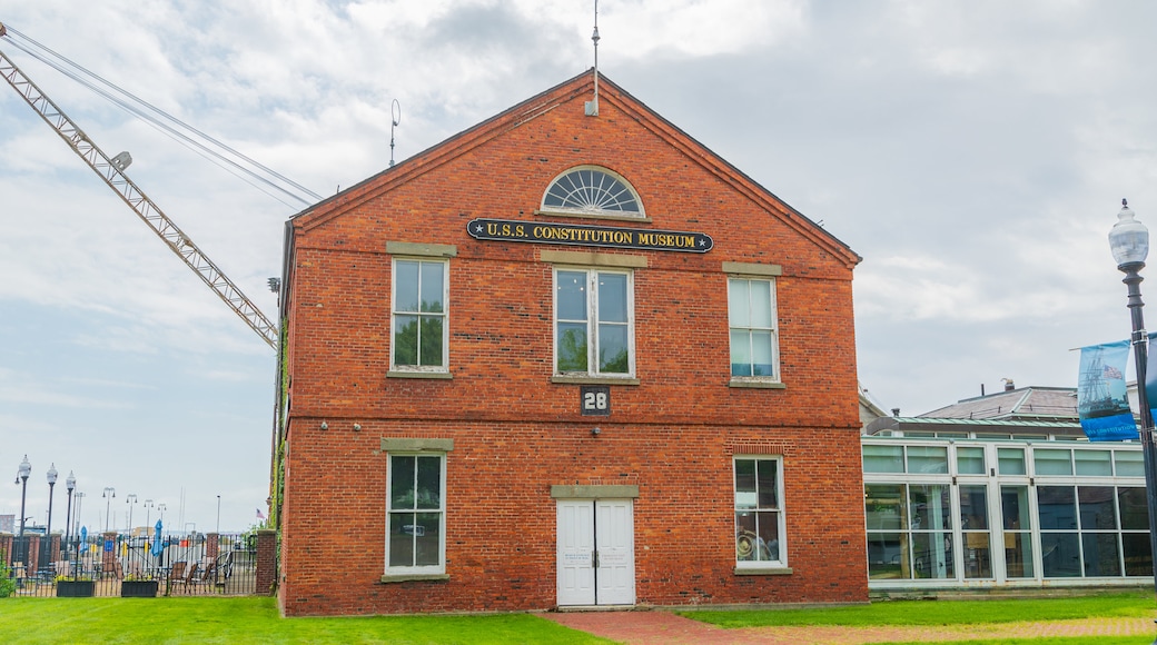 USS Constitution Museum featuring heritage elements and signage