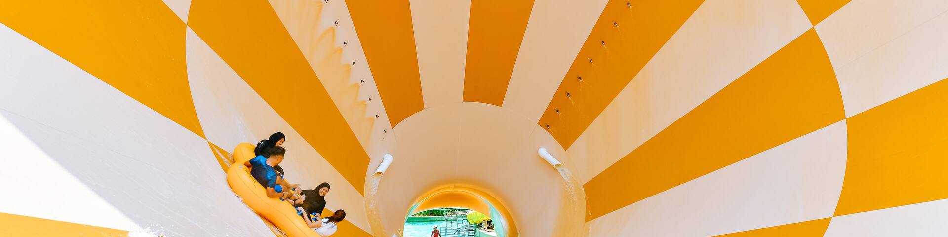 Johor Bahru showing a waterpark as well as a small group of people