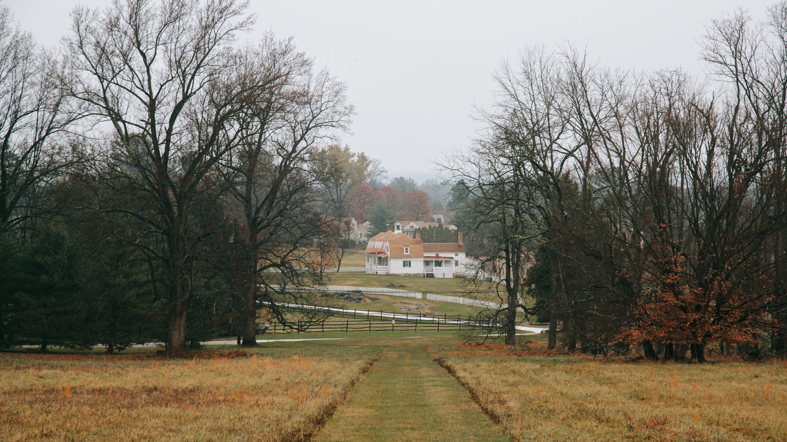 Hampton National Historic Site featuring autumn leaves and tranquil scenes