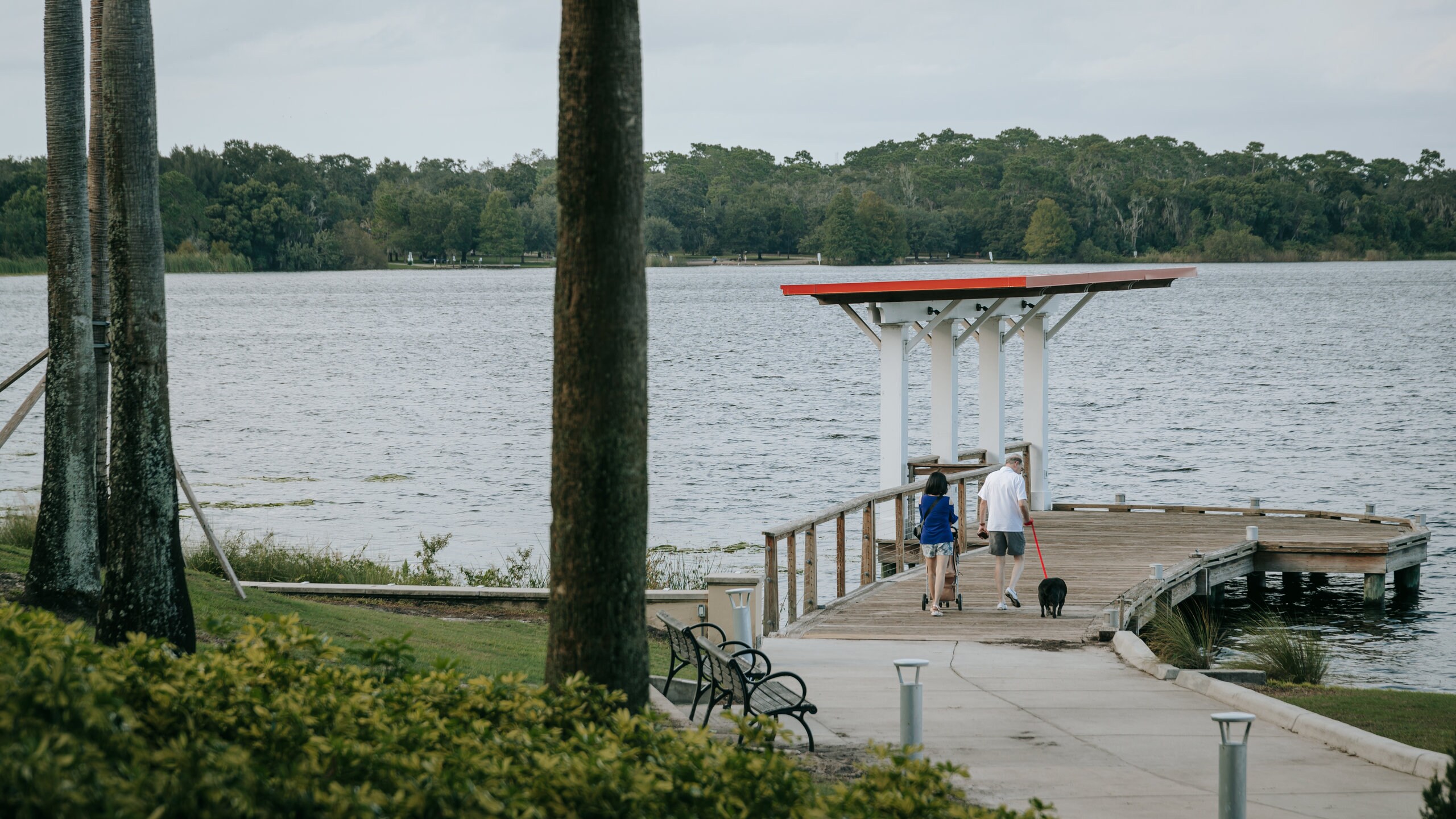 Orlando featuring a lake or waterhole as well as a couple