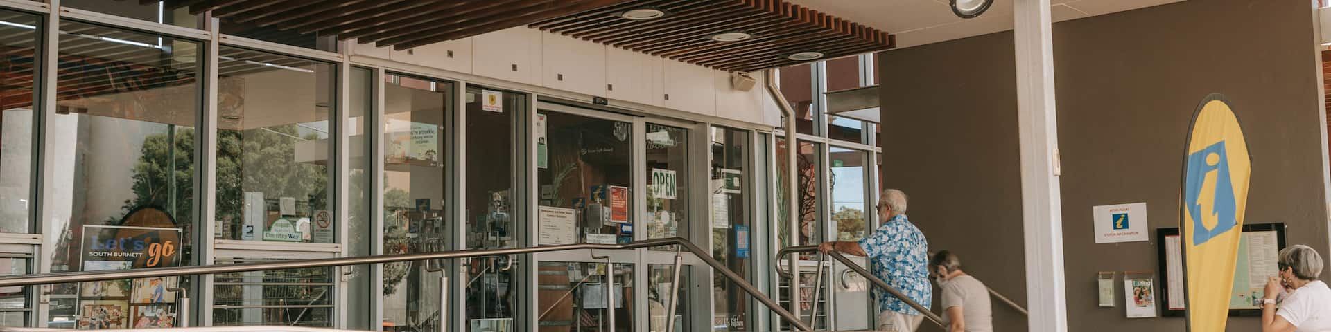 Kingaroy Visitor Centre as well as a small group of people