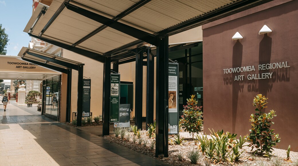 Toowoomba Regional Art Gallery featuring signage