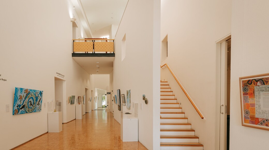 Toowoomba Regional Art Gallery which includes interior views and art