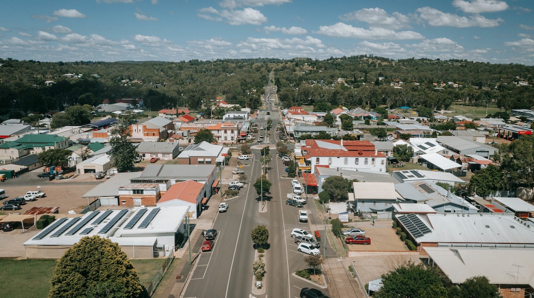 Nanango featuring a small town or village and landscape views