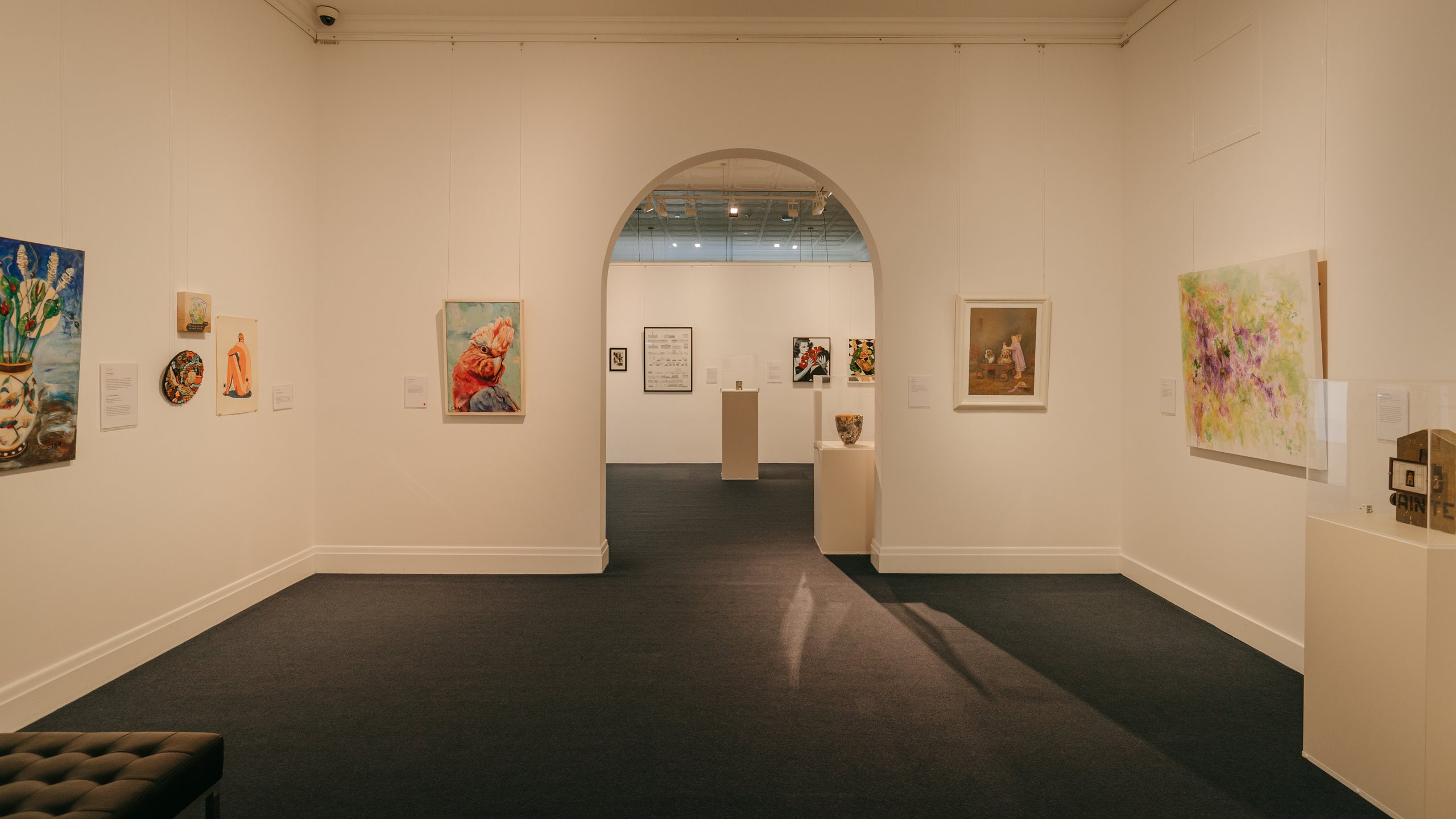 Toowoomba Regional Art Gallery featuring art and interior views