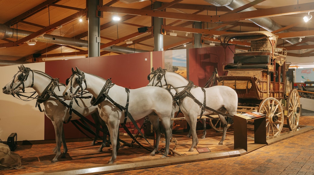 Cobb & Co Museum showing heritage elements and interior views