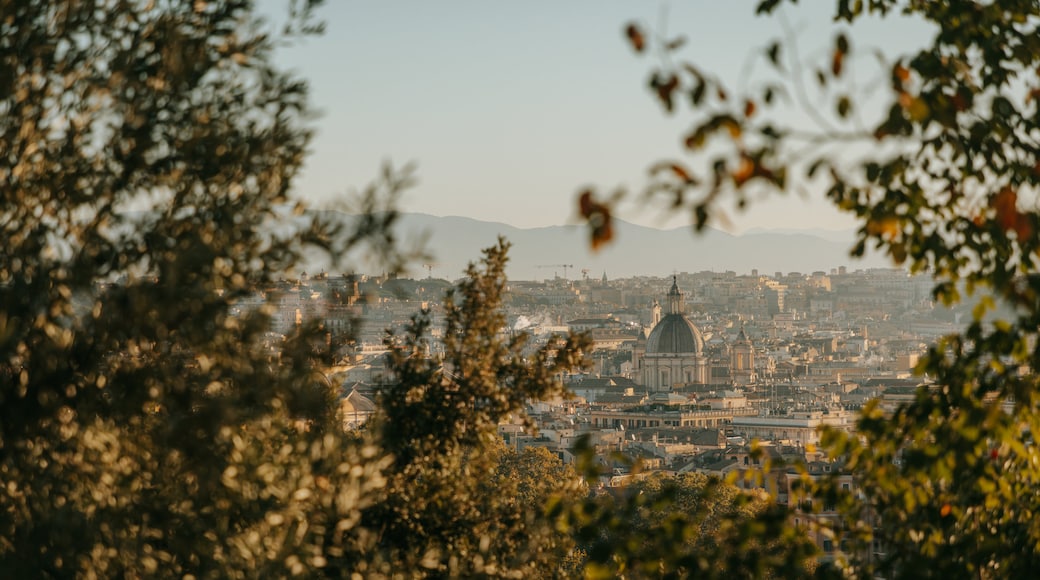 Passeggiata del Gianicolo featuring a sunset, a city and landscape views