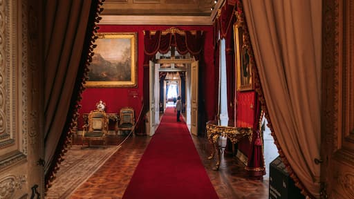 Ajuda National Palace featuring chateau or palace and interior views