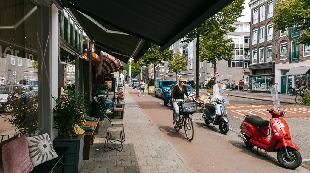 Van Lennepbuurt which includes street scenes and cycling as well as an individual femail