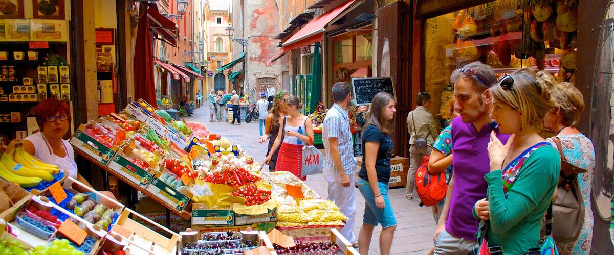 Bolonha que inclui comida e mercados
