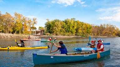 Fargo showing kayaking or canoeing and a river or creek