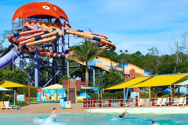 WhiteWater World showing a water park and a pool