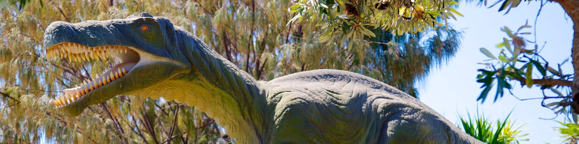 Sea World featuring rides, a statue or sculpture and marine life