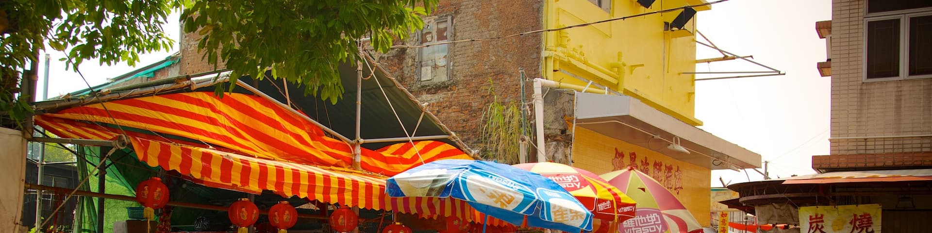 Tai O Fishing Village showing markets