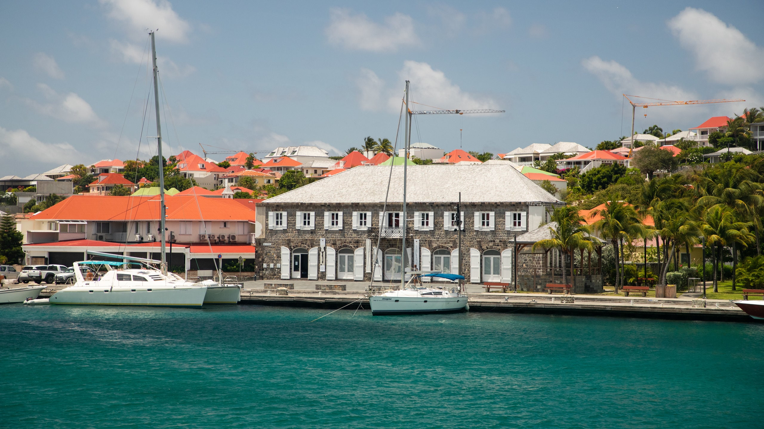 Luxury yachts in Gustavia