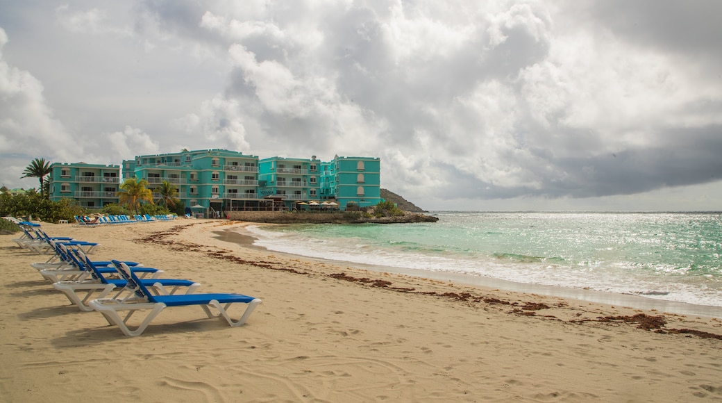 Dawn Beach featuring a beach, a coastal town and general coastal views