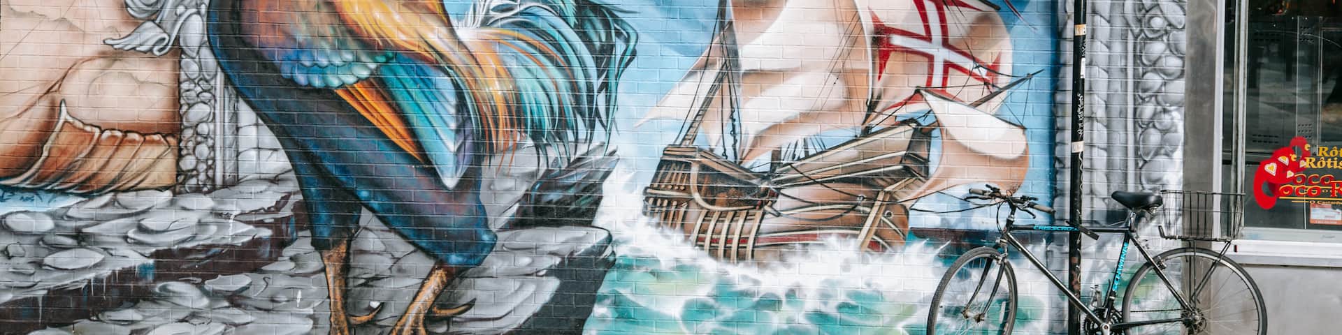 Plateau Mont-Royal which includes outdoor art