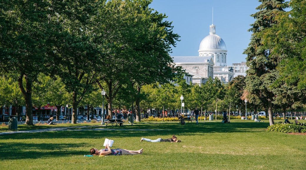 Old Montreal which includes a garden and an administrative buidling as well as an individual femail