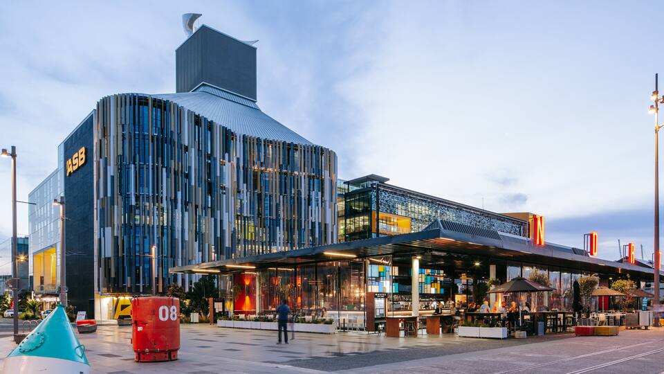 Viaduct Harbour featuring modern architecture