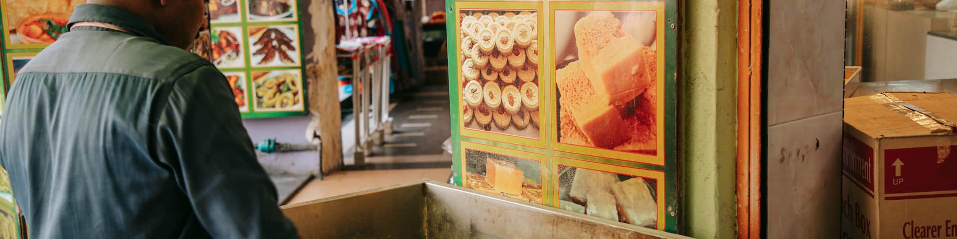 Brickfields which includes food and markets as well as an individual male
