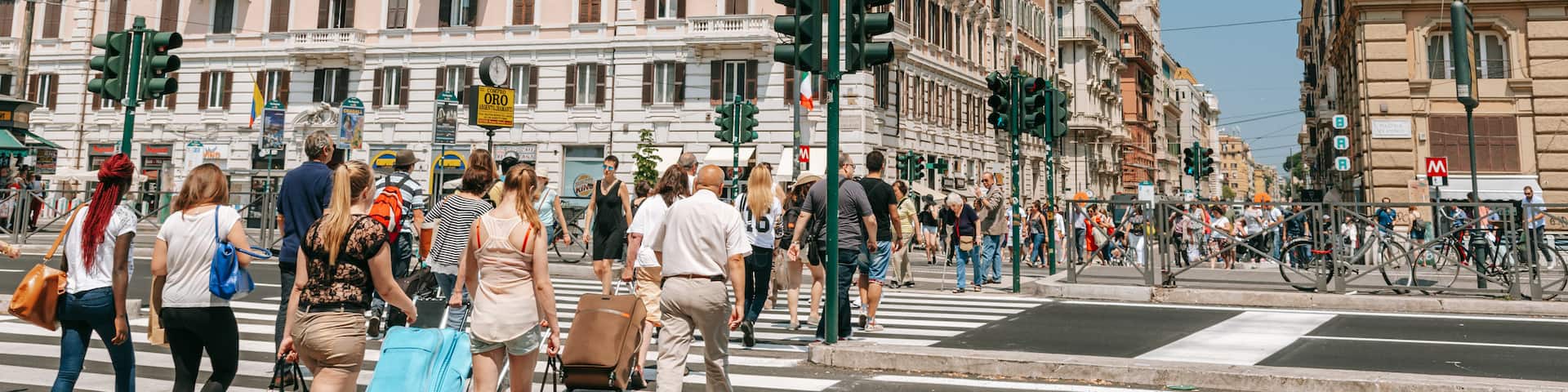 Flaminio featuring a city and street scenes