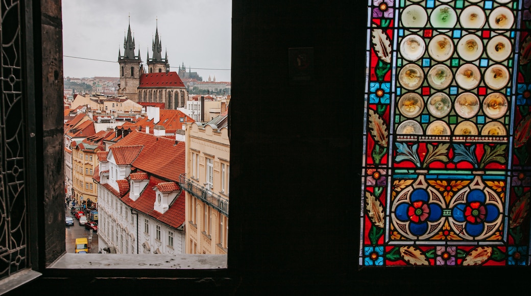 Powder Tower showing a city and interior views