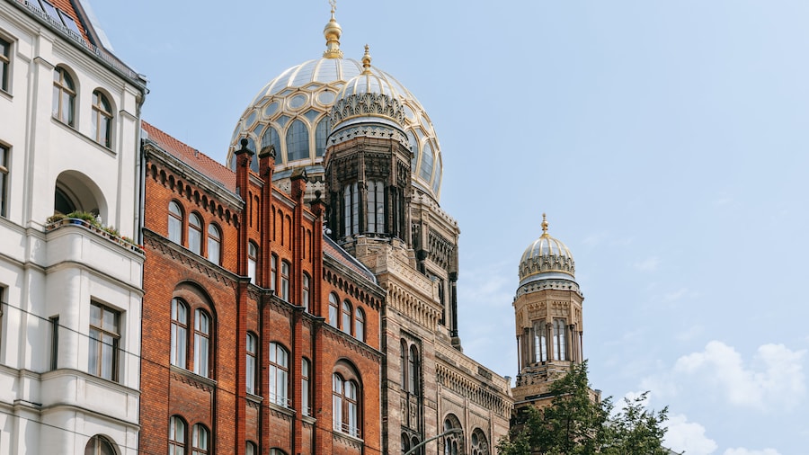 Oranienburger Strasse featuring heritage architecture