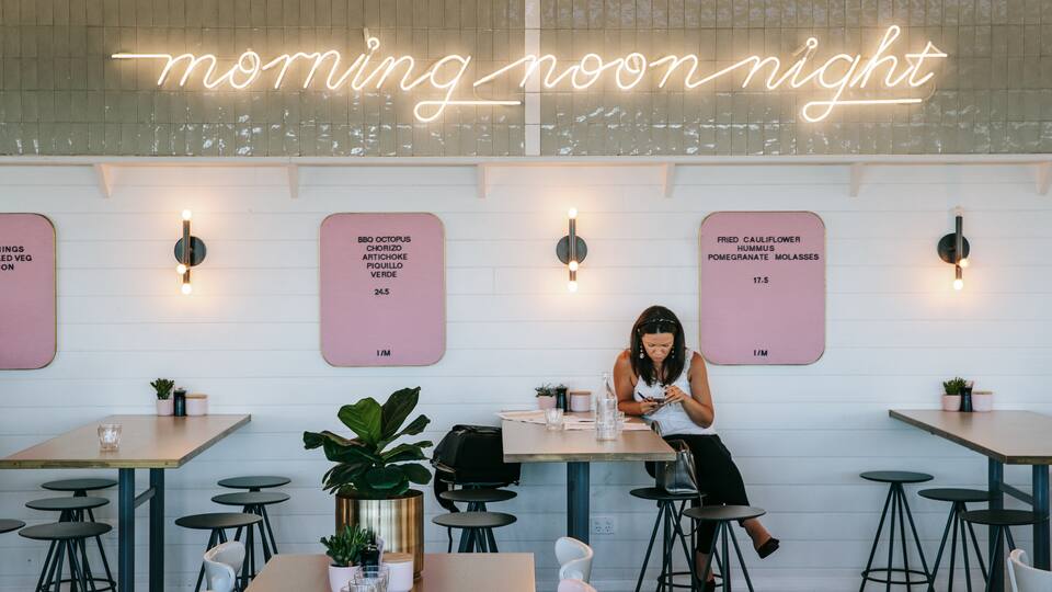 Trigg which includes cafe lifestyle and interior views as well as an individual femail