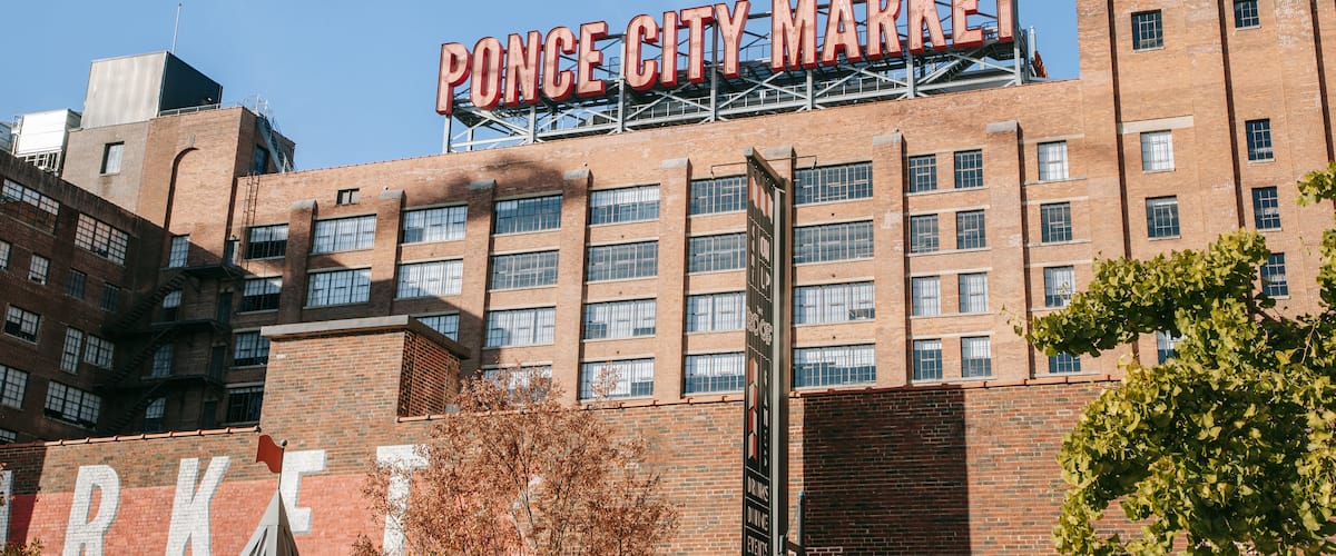 Ponce City Market featuring signage